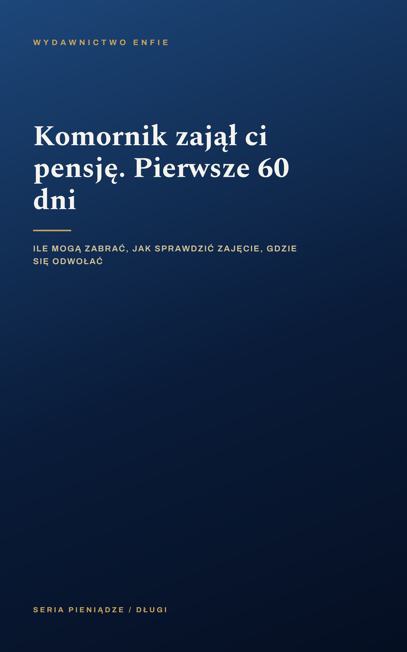 Komornik zajął ci pensję. Pierwsze 60 dni