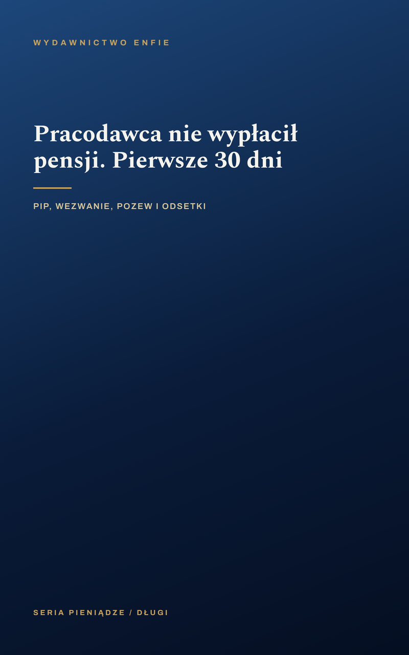 Pracodawca nie wypłacił pensji. Pierwsze 30 dni